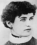 Bates shortly after her arrival in Queensland, 1883