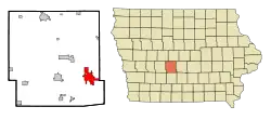 Location of Waukee, Iowa