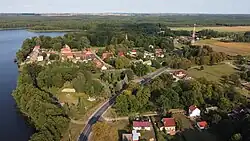 Aerial view of Danków