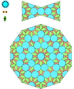The subdivision rule used to generate the Girih pattern on the spandrel.