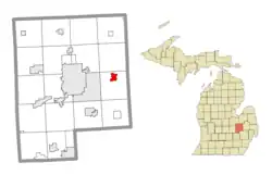Location within Genesee County