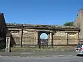 Gateway to Deane Road Jewish Cemetery, Edge Hill (1836 Grade II)