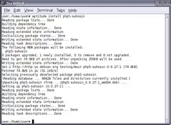 Image 7Package installed with Aptitude (from Debian)