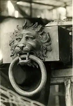 Lion protome from another angle