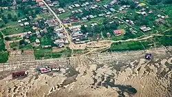 Aerial view of the city