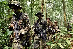 US Marines with Malaysian soldiers