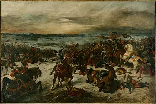 The Battle of Nancy by Eugène Delacroix