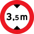 C42: Max height of vehicle with load