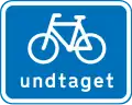 U5.2: Bicycles and small mopeds exempt