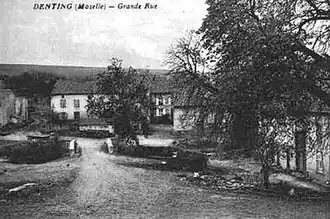 The Grande-Rue of the village at the start of the 20th century