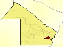 Location of Libertad Department within Chaco Province