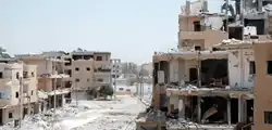 Most of Raqqa suffered extensive damage during the 2nd Battle of Raqqa.