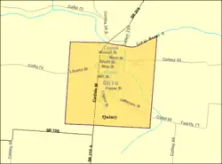 Detailed map of Quincy
