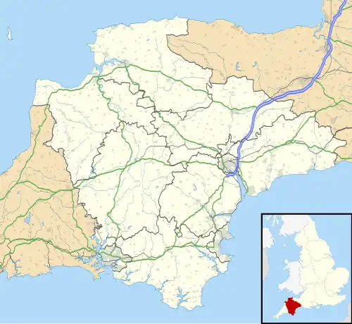 Map showing the location of Windmill Hill Cavern