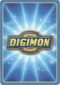 Cardback of the Digimon CCG from 1999, one of several iterations of the CCG.