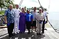 Dignitaries with Captain Fealofani Bruun