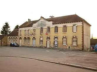 The town hall in Domats