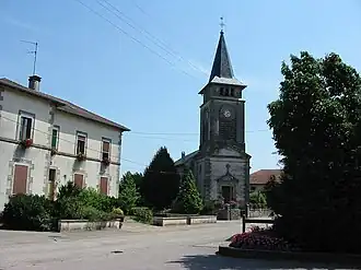 Town hall and church