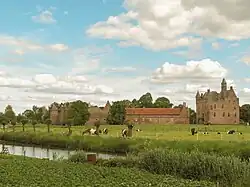 View on Doornenburg Castle at Doornenburg