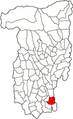 Location in Vâlcea County