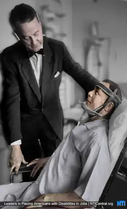 Dr. Howard A. Rusk and Roy Campanella