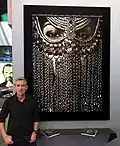 Tal exhibiting his work entitled "Silence" at the GlobalShop 2016 convention in Las Vegas