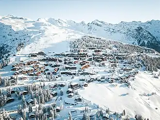 Aerial view of La Rosière