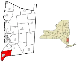 Location of Fishkill, New York