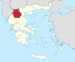 Location of Western Macedonia