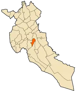 Location of Zaccar in Djelfa.