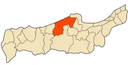 Location of Cherchell in the Tipaza Province