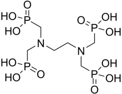 EDTMP, a chelating agent. Its 153Sm complex (Quadramet) is used in the treatment of cancer