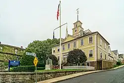 The East Greenwich Town Hall historically served as the Kent County Courthouse