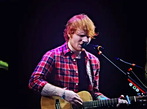 Image 74Ed Sheeran, a photograph from a concert at the V Festival held in 2014 (from 2010s in music)