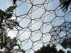 The hexagonal structure looking from the inside