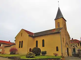 The church in Pouilly