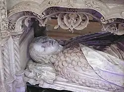 Margaret of Austria, lower effigy