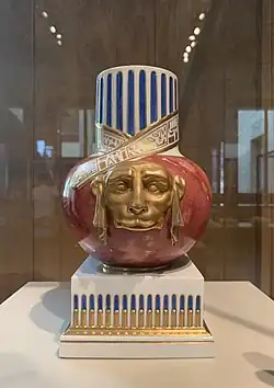Potpourri vase with pseudo-hieroglyphs, by the Königliche Porzellan-Manufaktur Berlin, c.1810, porcelain (painted & partially gilded), Neues Museum, Berlin