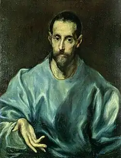 Painting of St James the Greater by El Greco, c. 1600