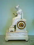 Piece with the case made of alabaster, c. 1818. Gatchina Palace, Russia.