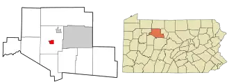 Location in Elk County and the U.S. state of Pennsylvania.