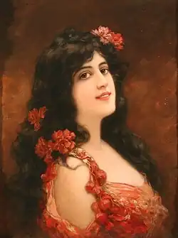 Young Girl with Flowers in her Hair, 1900