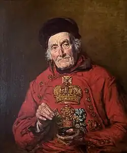 Portrait of William Timms, the Waterman, aged 95, 1838 (Syon House, Duke of Northumberland's collection)