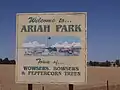 Entering Ariah Park