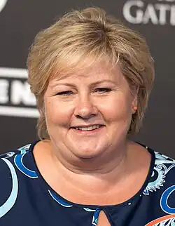 Erna Solberg (Red carpet) - Global Citizen Festival Hamburg 06.jpg