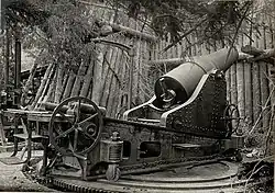 A good detail photo showing the breech and carriage details.
