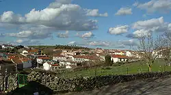 View of Escurial de la Sierra from its church