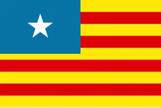 This estelada inspired by the flag of the United States was proposed unsuccessfully in the late 60s.