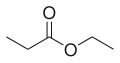 Skeletal formula of ethyl propionate