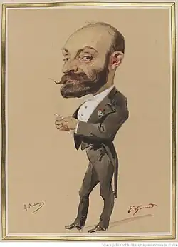 Caricature by Eugène Giraud, 1867
